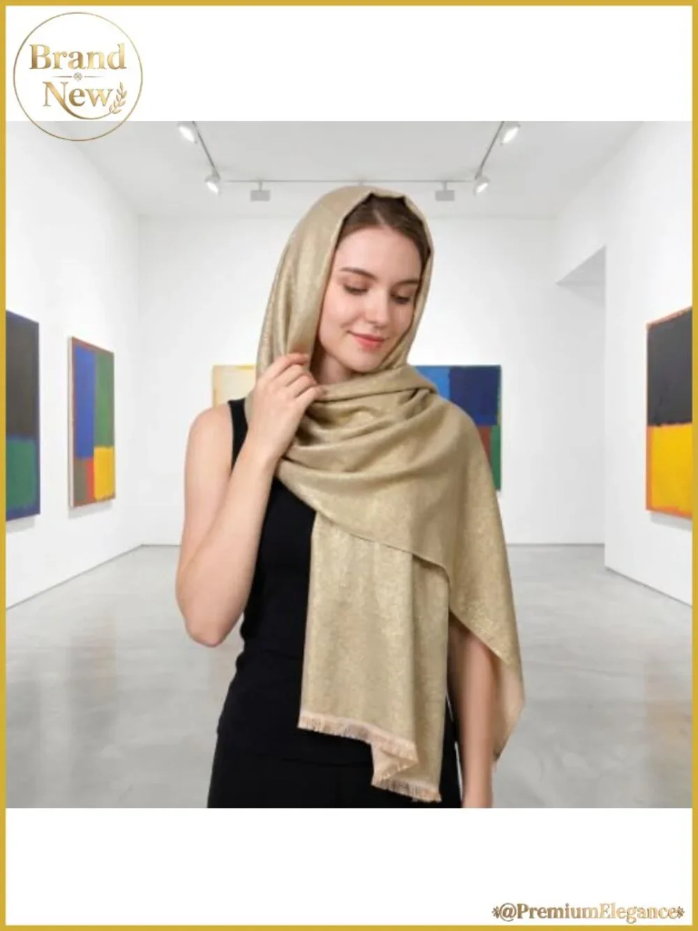 Metallic Sparkling Shawl Wrap Scarf for Evening Dresses Wedding Bridal